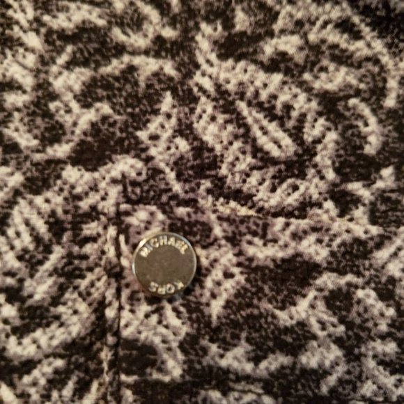 Michael Kors Womans Black & White Tunic Top Size XL - Picture 3 of 5